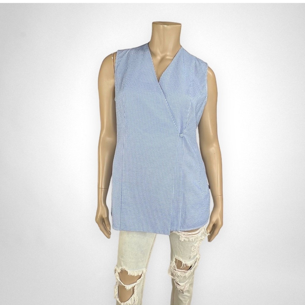 M.M. LAFLEUR The Ellen Top - Gingham Seersucker L